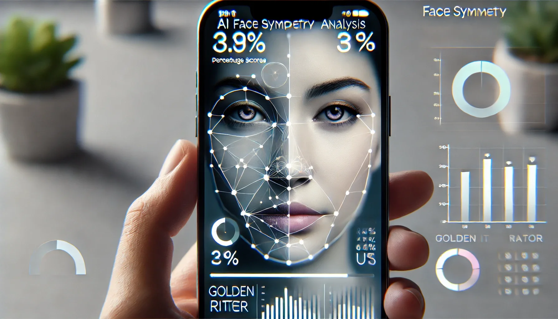 Seeda facial symmetry report showing strengths analysis and natural asymmetry observations