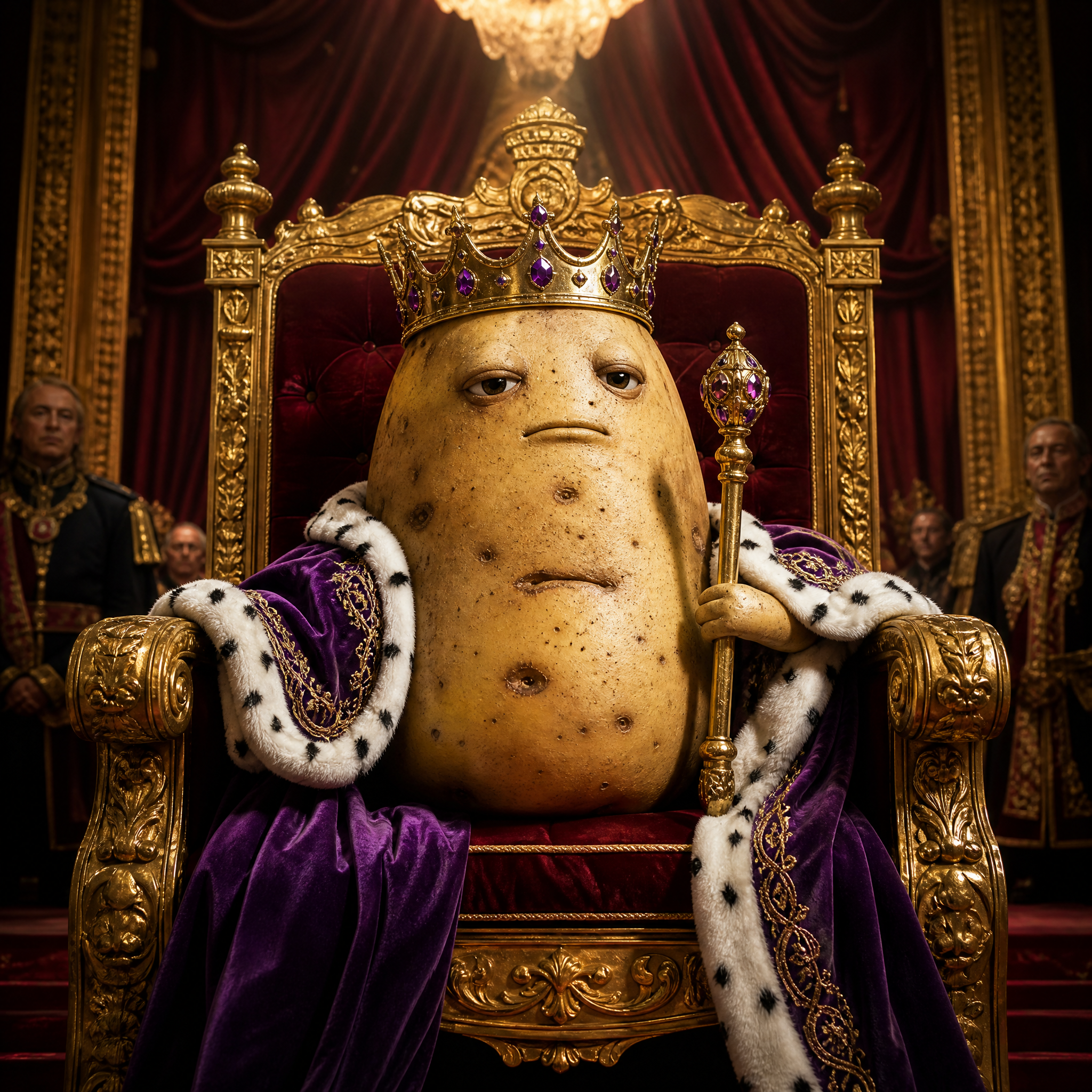 Goofy AI images case study with a potato king character used in classroom education